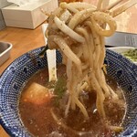 極濃湯麺 フタツメ - 【2023.9.19(火)】麵をスープに浸けた