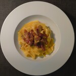 Tagliatelle Senju Kiku Egg Carbonara