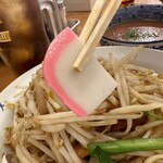 極濃湯麺 フタツメ - 【2023.9.19(火)】冷やしトマトもりタンメン（並盛・200g）1,050円の蒲鉾