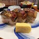 218089946 - 焼き鯖棒寿司