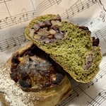 メゾン ムラタ - 小倉抹茶くるみブレッド ¥320