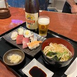 地酒とすし 居酒屋龍 - 瓶ビールと寿司ランチ竹