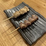 焼き鳥とお茶漬け とりしまり - ハツとセセリ