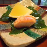 萬亀樓 - 白桃、グレープフルーツゼリー。