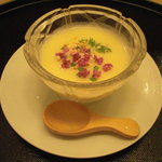 京懐石 吉泉 - とうもろこしのすり流し。