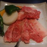 くろげ - 山形カルビ定食のお肉