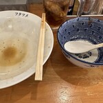 極濃湯麺 フタツメ - 【2023.9.19(火)】スープ割りを全部飲み干しました