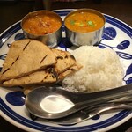 Hubachar - 限定カレーとパラタ、インディカ米も美味しい