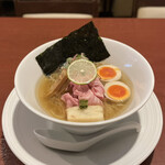 酒肴場 屯 - 【限定】「塩」冷やし煮干しらぁ麺¥1100