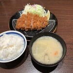 とんかつ檍 - ロースかつ定食（税込1,400円）