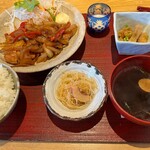 和喰料理 あと部 - 信州米豚ロース、生姜焼き定食