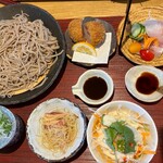 和喰料理 あと部 - 盛りそば定食（刺身・ヒレカツ付き）