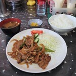 幸 - 料理写真:しょうが焼きライス 750円