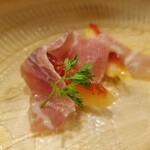 カジュアルフレンチBar 7FUKU - 残してくれてた生ハムイチヂク