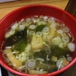 まつざか - 熱々味噌汁
