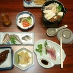 みずうみ - わかさぎの甘露煮・なれずし3種・鰻すき・鯉の甘露煮・鯉の刺身