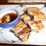 みずうみ - 天然鰻の白焼き