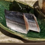 和食 田がわ - 秋刀魚の酢〆