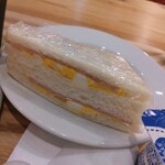 喫茶店 ピノキオ 飯野ビル店 - モーニング　ハムたまごサンド　アップ