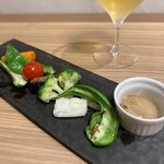 ブラッスリー 航 - 鎌倉野菜のグリル アンチョビマヨ