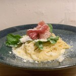 ブラッスリー 航 - パスタ／レモンクリーム 生ハム