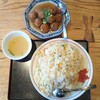 中華料理正一 - エビやきめし大盛りと揚げだんご