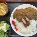 大衆酒場 ヒキニクロータス - キーマカレー大盛¥900-