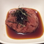 まぐろ問屋の中落ち定食・中落ちアップ