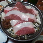 みずうみ - 猪の陶板焼き