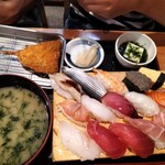 Sushi Izakaya Umifuku - ■満腹握り定食　1200