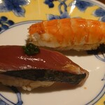 Sushi Take - 藁焼きかつおとエビ