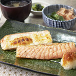 Grilled salmon harasu Small dish set meal