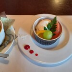 チャイニーズレストラン カレン - 抹茶のクリームブリュレ　杏仁豆腐（追加）