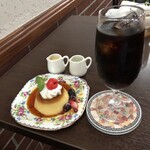 impression - プリンとランチセットのアイスコーヒー