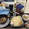 拉麺二段 - 男煮干しつけめん　ネギ増　味玉　チャーシュー丼