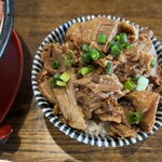 拉麺 えぼし - タレチャーめし ¥250     タレに漬けたホロホロのチャーシューがご飯の上にたっぷり乗ってます。