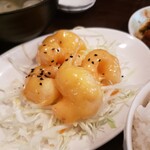 台湾料理 萬福 - A定食2品付き  エビマヨ