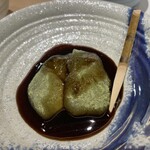 天婦羅割烹 すみ - 自家製ワラビ餅