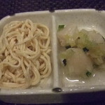 SEN YO - 付き出し　ねぎと帆立と干し豆腐