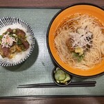 魚まる 志村店 - イワシ生姜煮 梅そうめん 漁師めし付き ¥1,000