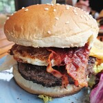 The Hong Kong Jockey Club - Wagyu Beef Burger with Fried Egg, Bacon & Lettuce