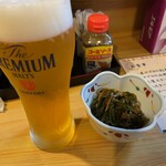 Mansaku - 生ビールとお通し