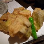 赤茄子のはさみ揚げ　900円