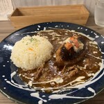 SACHiA Beef stroganoff - ビーフストロガノフ¥1,100＋ハンバーグ120gトッピング¥450