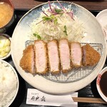 Tonkatsu Idomatsu - きなこ豚ロース定食150g \1500(2023/9月現在）