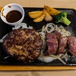 ビッグボーイ - 手ごね合挽きハンバーグ＆ビーフカットステーキ
¥1,419