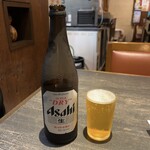 Izakaya Hideyoshi - スーパードライ 中瓶/590円♪