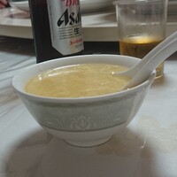 三和楼 - 甘口とうもろこしのスープ。