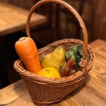 山本のハンバーグ - 本日の野菜