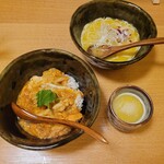 焼鳥と水炊き 櫛田 - 蘭玉の親子丼と白湯ラーメン